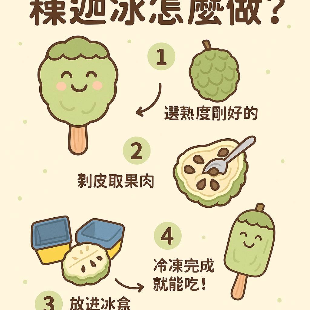 釋迦冰棒作法