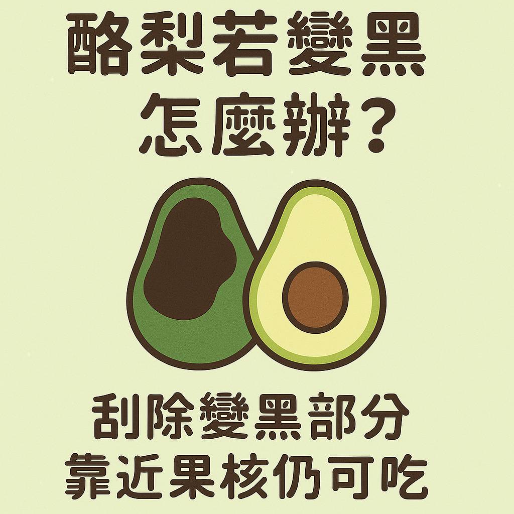 酪梨若變黑怎麼辦
