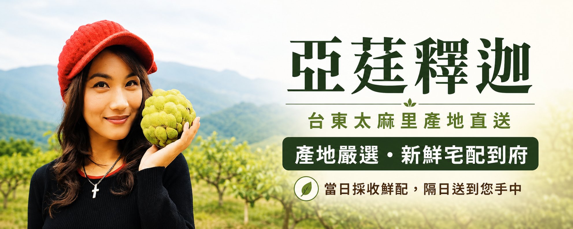 台東太麻里亞莛釋迦產地直送首頁輪播圖