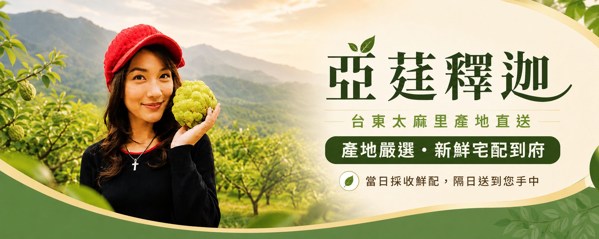 亞莛釋迦台東太麻里產地直送品牌人物輪播圖