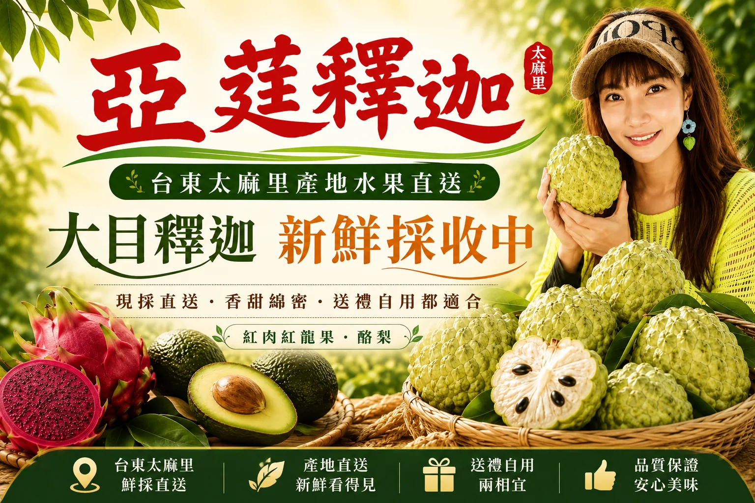 亞莛釋迦｜台東太麻里產地直送